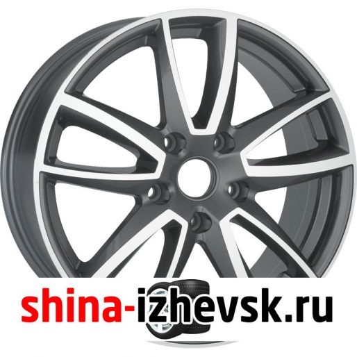Колесный диск Replay A57 7.5xR17 5×112 ET28 DIA66.6 глянцевый темно-серый с полированной лицевой частью в Ижевске